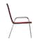 Flash Furniture Brazos 5 Piece Patio Dining Set w/Tempered Glass Patio Table w/4 Chairs w/Red Seats and Backs FV-120B-303CRD-GG - alternate 8